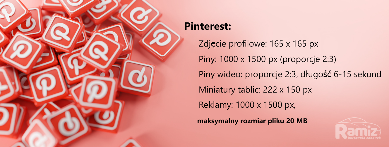 wymiary grafik i filmow pinterest